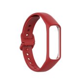 Voor Samsung Galaxy Fit 2 siliconen vervangende polsband horlogeband (rood)