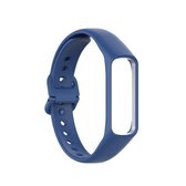 Voor Samsung Galaxy Fit 2 siliconen vervangende polsband horlogeband (donkerblauw)