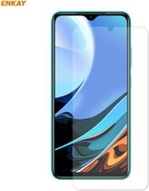 Voor Xiaomi Redmi 9T ENKAY Hat-Prince 0.26mm 9H 2.5D Gebogen rand gehard glasfilm