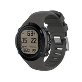 Smart Watch siliconen polsband horlogeband voor Suunto D6i (grijs)