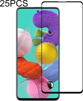 25 STUKS 9H Oppervlaktehardheid 2.5D Volledige lijm Volledig scherm Gehard glasfilm voor Galaxy A51