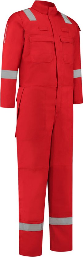 Dapro Diamond Multinorm Overall 98% Katoen - Maat 64 - Rood - Vlamvertragend , antistatisch , lasnorm , vlamboog en chemicaliën resistent