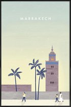 JUNIQE - Poster in kunststof lijst Marrakesh - retro -30x45 /Bruin