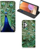 GSM Hoesje Geschikt voor Samsung Galaxy A32 5G Enterprise Editie | Geschikt voor Samsung A32 4G Wallet Book Case Pauw