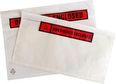 Paklijstenveloppen Documents Enclosed per 1000 verpakt