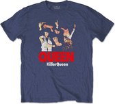 Queen Heren Tshirt -XL- Killer Queen Blauw