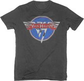 Van Halen Heren Tshirt -S- Chrome Logo Zwart