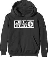 Public Enemy Hoodie/trui -L- Crosshairs Logo Zwart