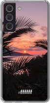 6F hoesje - geschikt voor Samsung Galaxy S21 FE -  Transparant TPU Case - Pretty Sunset #ffffff