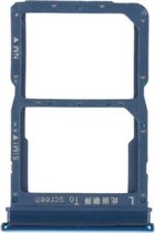 SIM-kaartlade + NM-kaartlade voor Huawei P Smart S (blauw)