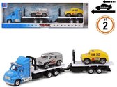 Autotransporter en Wrijvingswagen - Speelgoed - Kinderen