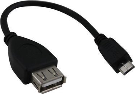 Câble OTG micro USB mobile (M) - USB (M) 15 cm | bol