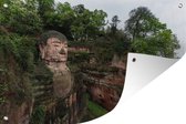 Tuinposters buiten De Chinese Grote Boeddha van Leshan in Leshan - 90x60 cm - Tuindoek - Buitenposter