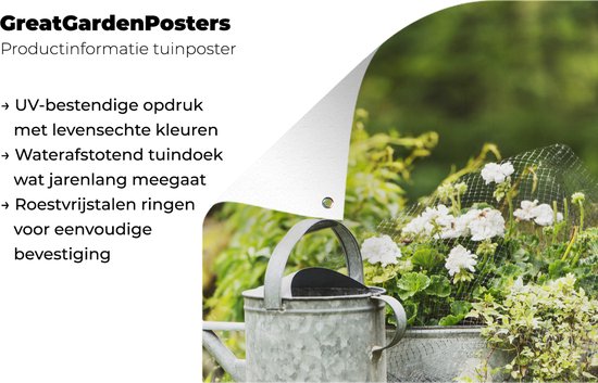 Fleurs à côté d'un arrosoir 40x60 cm