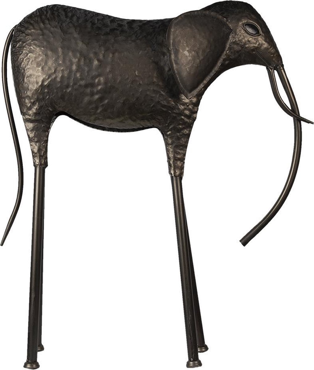 Clayre & Eef Beeld Olifant 86 cm Koperkleurig Metaal