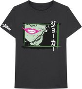 DC Comics Batman Heren Tshirt -2XL- Joker Smile Frame Anime Zwart