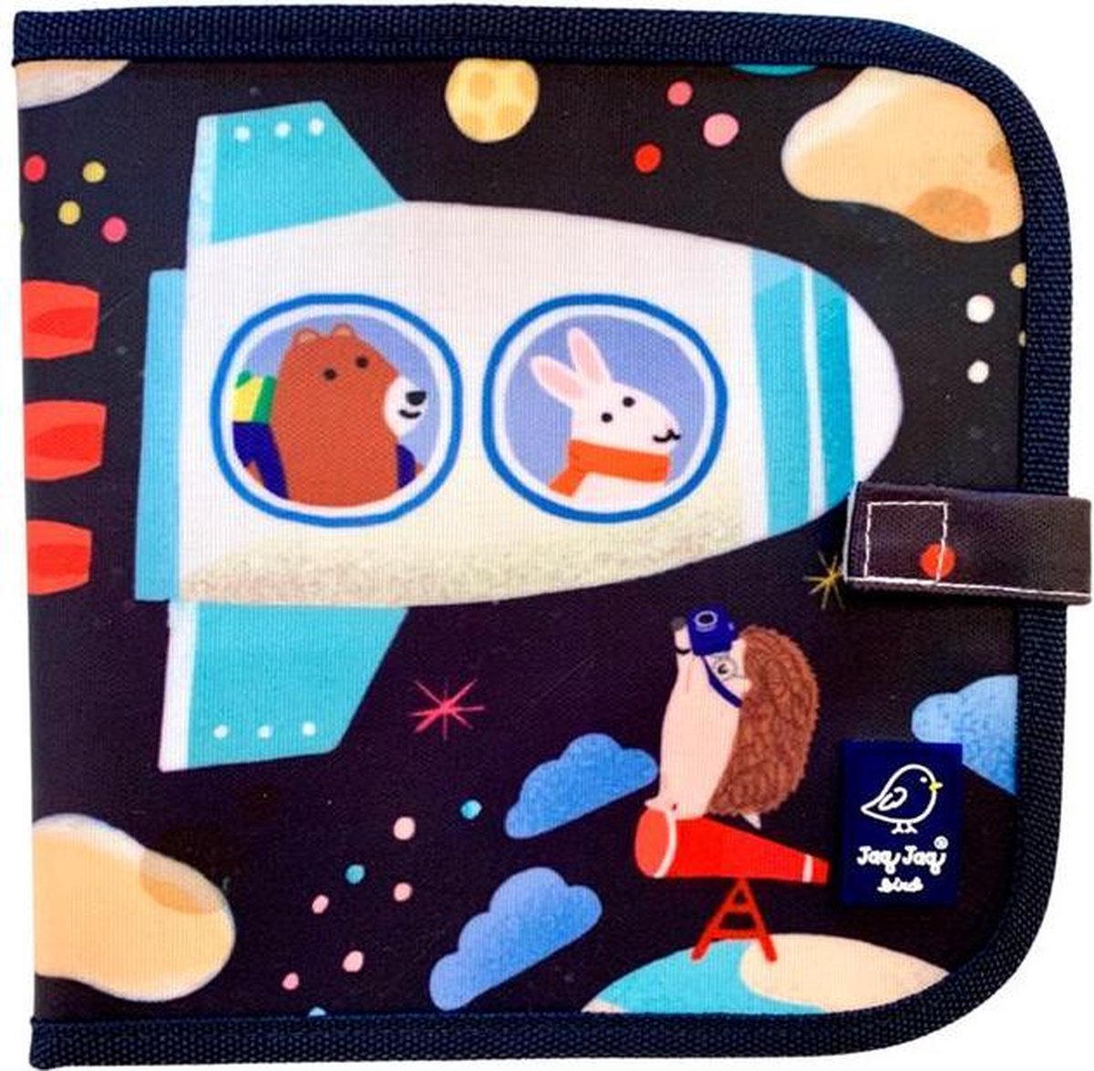 Jaq Jaq Bird Tekenboek Raket 20 X 20 Cm Bruin 5-delig