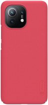 Nillkin - Hoesje geschikt voor Xiaomi Mi 11 Pro - Super Frosted Shield - Back Cover - Rood