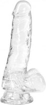 Crystal Addiction - Transparante Dildo - 18 cm | Dildo | Vibrator | Penis | Penispomp | Extender | Buttplug | Sexy | Tril ei | Erotische | Man | Vrouw | Penis | Heren | Dames