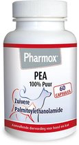 Pharmox Hond & Kat PEA 100% Puur | 100% pure PEA (Palmitoylethanolamide) zonder toevoegingen | Makkelijk door het voer te mengen | 60 capsules