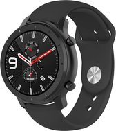 Siliconen Smartwatch bandje - Geschikt voor  Xiaomi Amazfit GTR sport band - zwart - 42mm - Horlogeband / Polsband / Armband