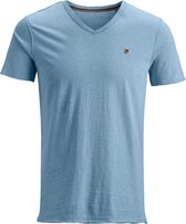 Jack & Jones T-shirt Jprmaxwell Blu. Tee V-neck 12152563 Faded Denim/reg Mannen Maat - L