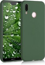 kwmobile telefoonhoesje voor Huawei P20 Lite - Hoesje voor smartphone - Back cover in donkergroen