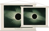 Total Eclipse of the Sun, Étienne Léopold Trouvelot - Foto op Textielposter - 90 x 67.5 cm