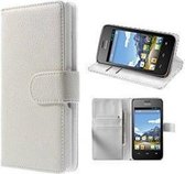 Huawei Y320 Hoesje Wallet Case Wit