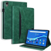 Voor Lenovo Tab M8 FHD TB-8505F/TB-8705X 8.0 inch Zakelijke Schokbestendige Horizontale Flip Lederen Case met Houder & Kaartsleuven & Fotolijst & Pen Slot (Groen)