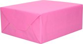 1x Rol kraft inpakpapier roze  200 x 70 cm - cadeaupapier / kadopapier / boeken kaften