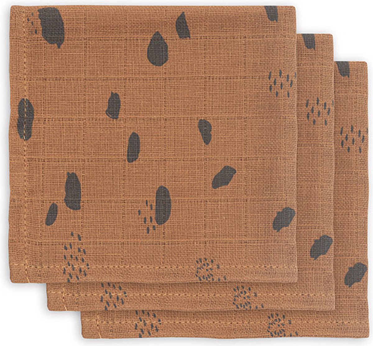 Goedkoopste Jollein Hydrofiel Monddoekje Spot - Caramel - 3 Stuks