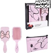 Geschenkenset Minnie Mouse Toilettas Haarstijl Roze (2 pcs)