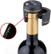 Wijnstopper Met Slot - Flessenstop Voor Wijn / Champagne - Wijnflesafsluiter