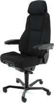 Super ergonomische 24-uurs bureaustoel A381, Zwart stof