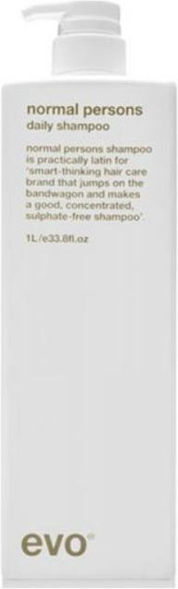 Evo Normal Persons Daily Shampoo 1L - vrouwen - Voor - 1000 ml - vrouwen - Voor