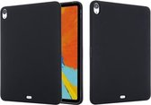 Effen kleur vloeibare siliconen dropproof volledige dekking beschermhoes voor iPad Air 2020 10.9 (zwart)