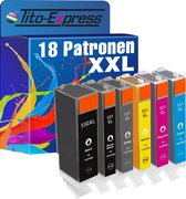 PlatinumSerie 18x cartridge alternatief voor Canon PGI-550 CLI-551 XL