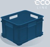 Eco Plastic Opbergdoos (PP), 43x35x24 cm, 28 l, blauw