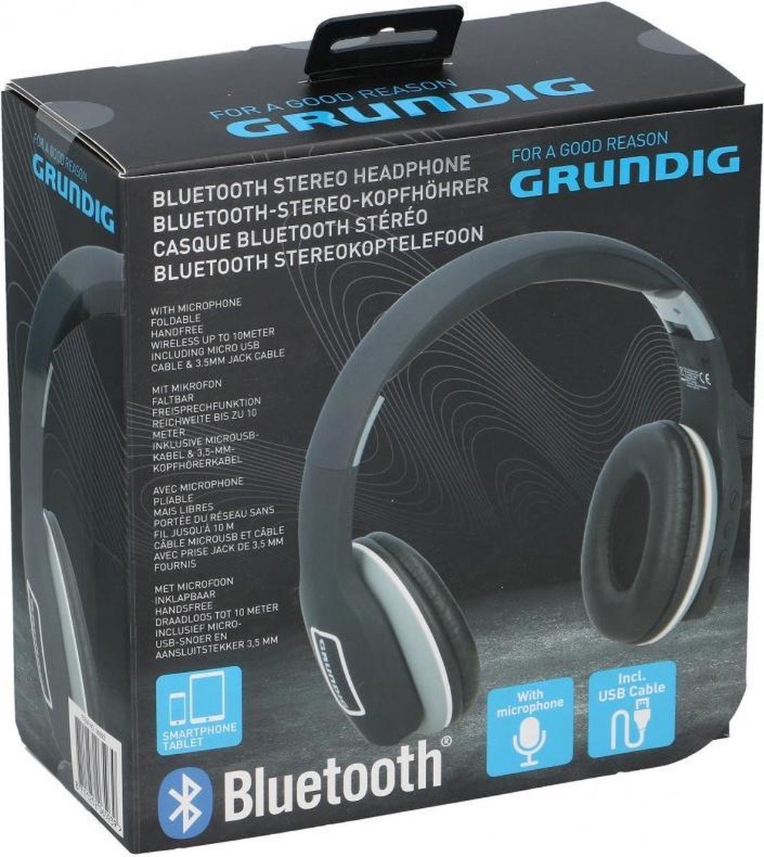 Grundig Koptelefoon - Stereo - Bluetooth - met Microfoon - Over-Ear - Zwart  | bol.com