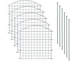Convex vijver- & tuingaas 11-delig 71x79cm 6X6cm maas zwart