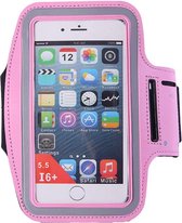 Hardloop Armband Telefoon | Geschikt voor iPhone 12 Mini| Hardloop Armband | Sport Hardloopband | Hardloop Telefoonhouder | Licht roze