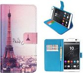 Sony Xperia C5 Ultra Hoesje Wallet Case Parijs