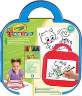 Crayola - Mini Kids - Hobbypakket - Afwasbare Dry-Erase Activiteiten Mat - Kunst & Knutselset Voor Kinderen