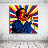 Pop Art Otis Redding Poster - 90 x 90 cm Fotopapier Mat 180 gr - Popart Wanddecoratie