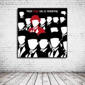 Use Art As A Weapon Canvas - 100 x 100 cm - Canvasprint - Op dennenhouten kader - Geprint Schilderij - Popart Wanddecoratie