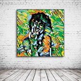 Pop Art Phil Lynott Canvas - 100 x 100 cm - Canvasprint - Op dennenhouten kader - Geprint Schilderij - Popart Wanddecoratie