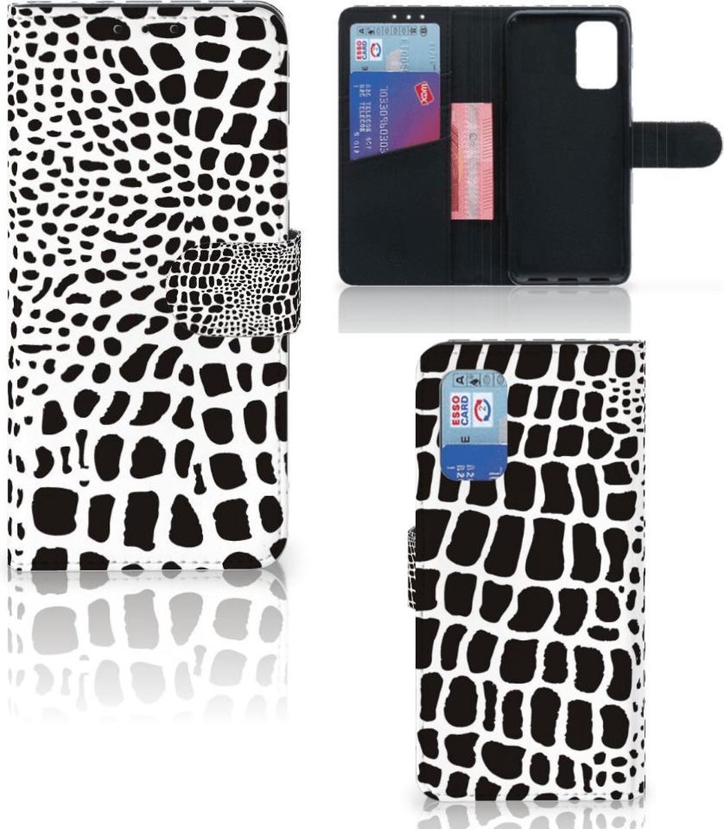 Samsung Galaxy A32 4G Telefoonhoesje met Pasjes Slangenprint
