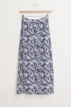 Sissy-Boy - Donkerblauwe maxi rok met all over print