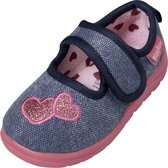 Playshoes Babyschoenen Meisjes Textiel Blauw/roze Maat 18/19